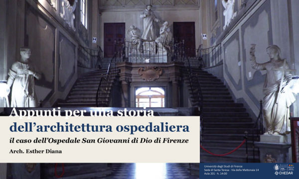 Seminario: Appunti per una storia dell'architettura ospedaliera, tenuto dall&rsquo;architetto Ester Diana.