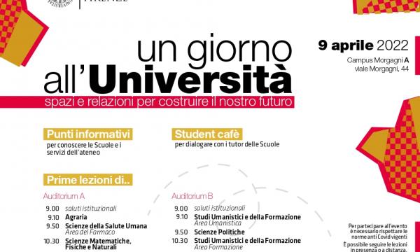 Un giorno all'Università. Spazi e relazioni per costruire il nostro futuro